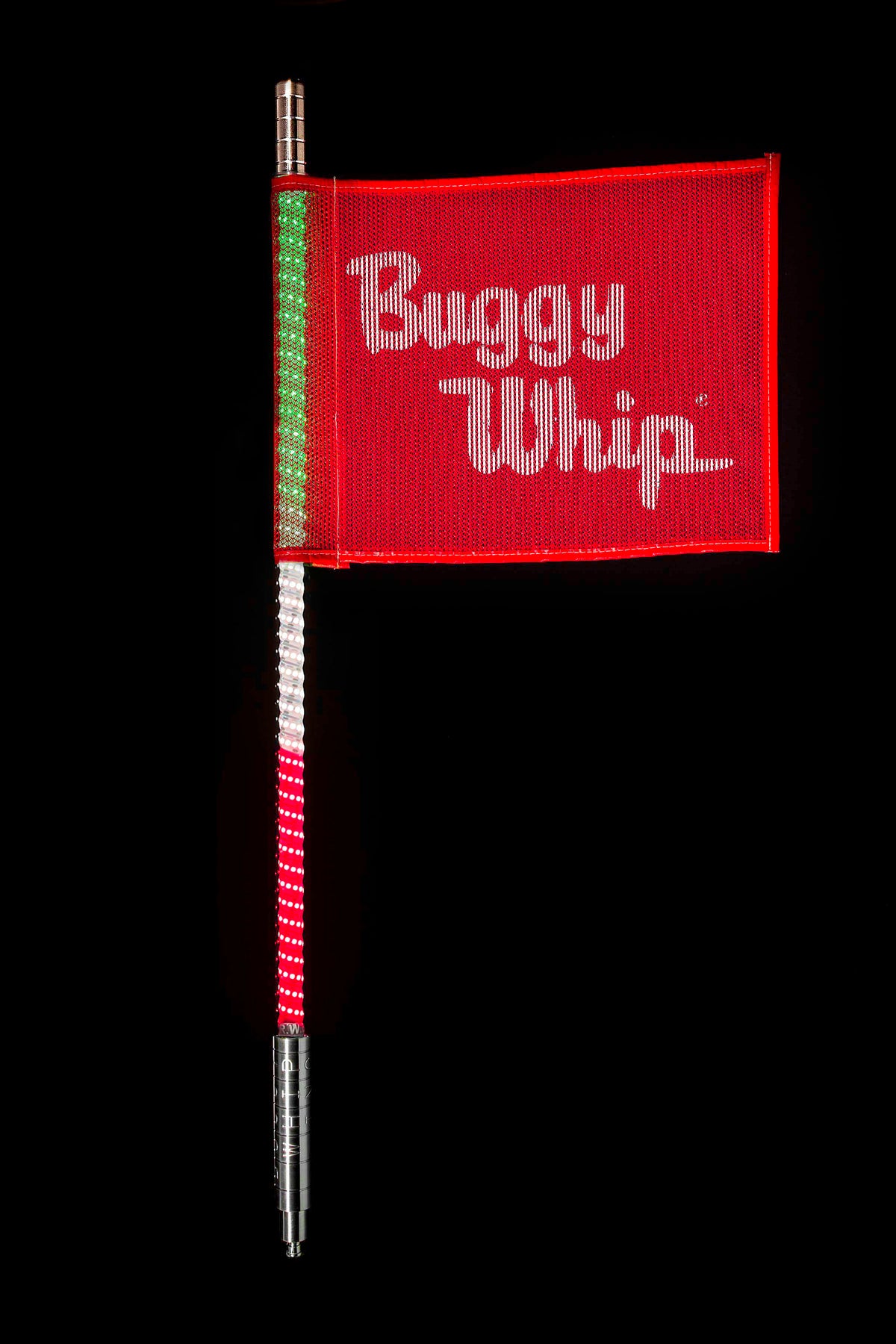 Buggy Whip LED Whip - Green/White/Red Combo