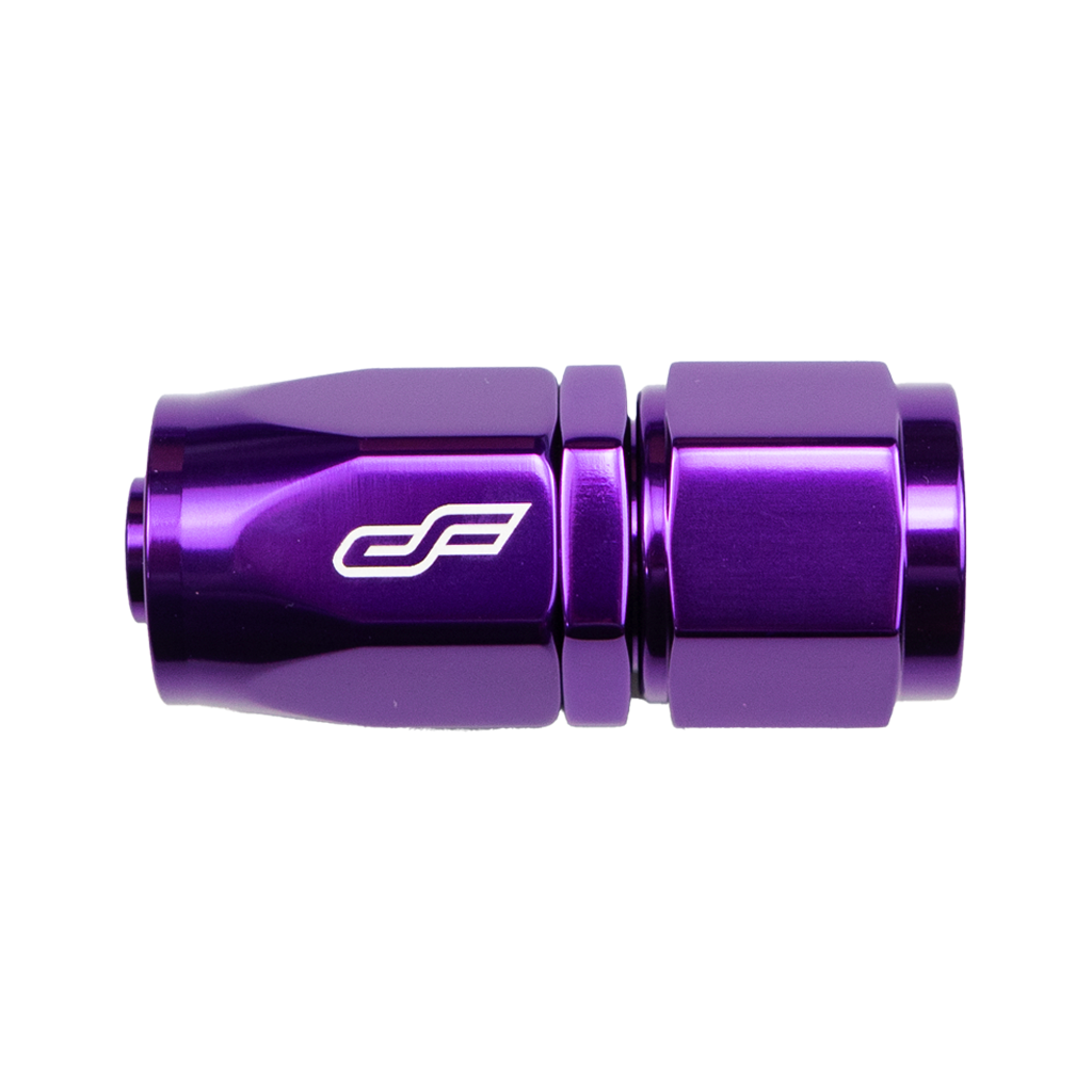 -4 AN Straight Female Hose End Fitting - Purple