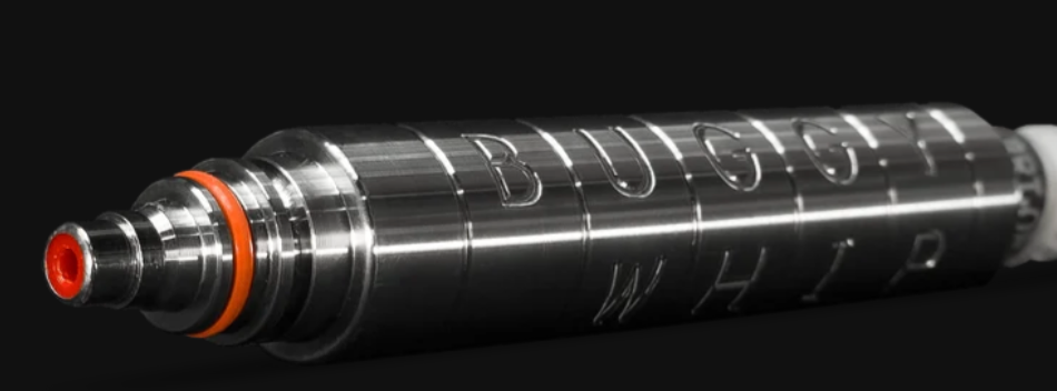 QRL04 Quick Release Adapter Buggy Whip engraved barrel close-up