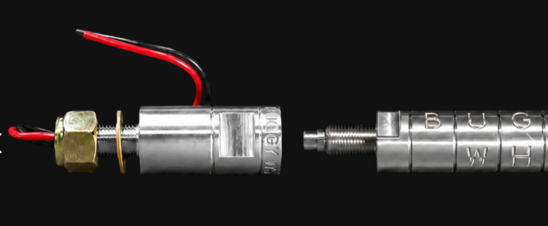 Quickmount for Buggy Whip Threaded LED Whips disassembled view